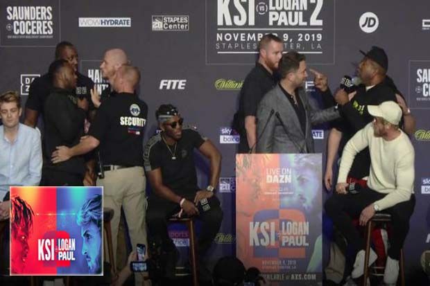 Nyaris Adu Jotos, KSI Ancam Pukul KO Logan Paul Maksimal Ronde 6
