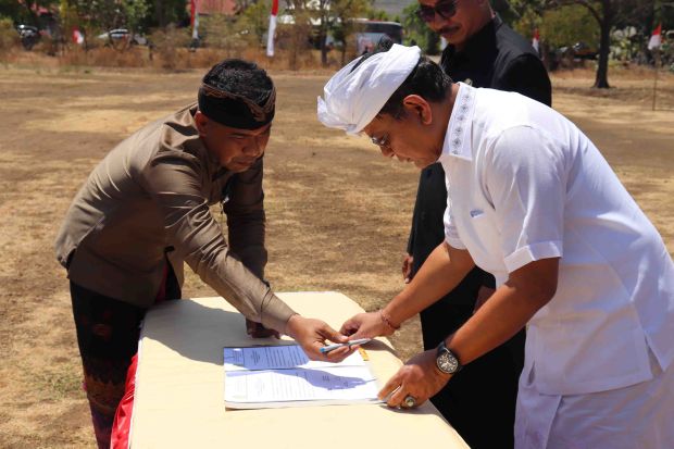 Kabupaten Buleleng Terima Pataka dan Panji-panji Pahlawan I Gusti Ngurah Rai