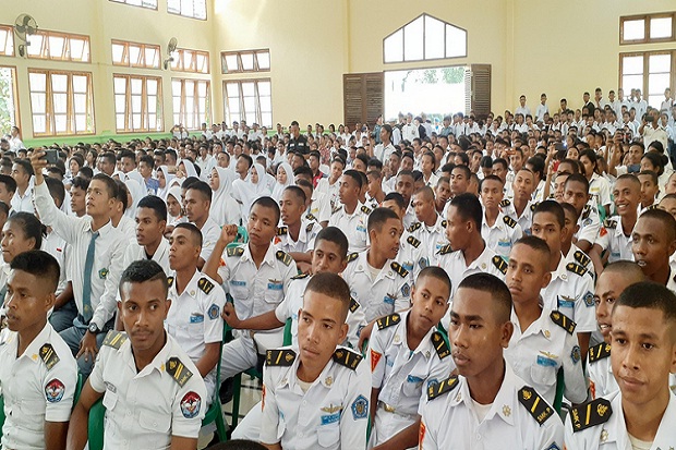 Pelajar di Maumere NTT Potensial Jadi Prajurit TNI AL