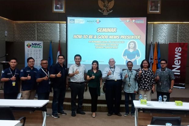 Presenter Cantik iNews TV Berbagi Pengalaman ke Mahasiswa Trisakti