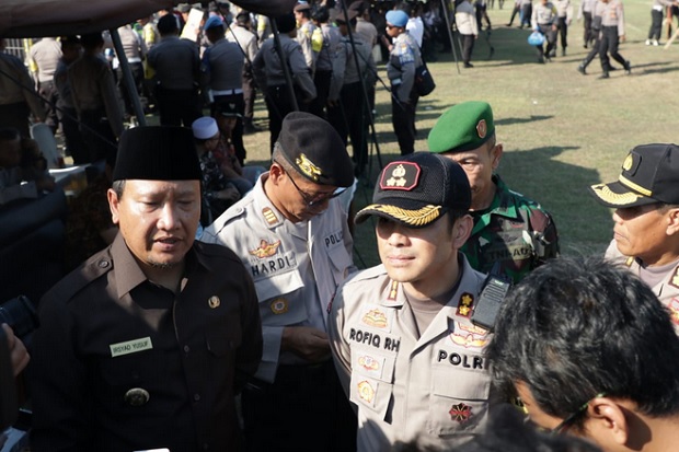 Kapolres Pasuruan Pimpin Apel Gelar Pasukan dan Pantau Wilayah Rawan