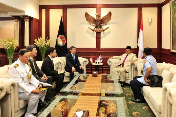 Ditemui Menhan Korea, Prabowo Bahas Proyek Pesawat Tempur KFX/IFX