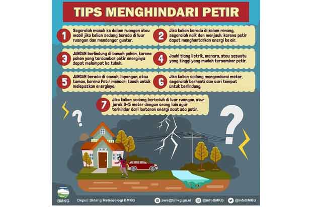 Tips Hindari Sambaran Petir di Musim Hujan