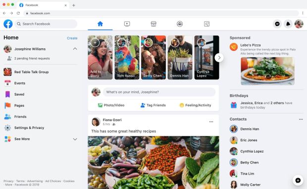 Facebook Luncurkan Desain Baru untuk Versi Website