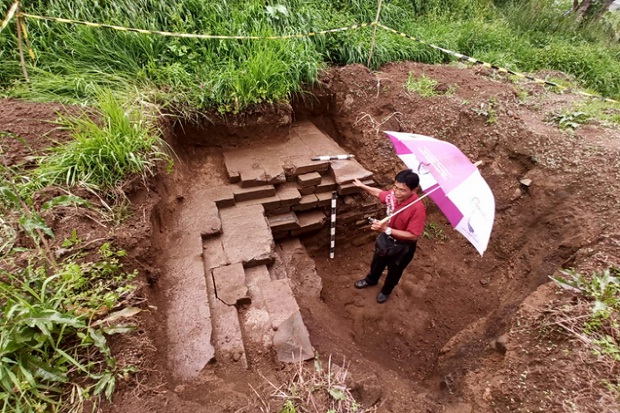 BPCB: Temuan Struktur Bebatuan di Dieng bagian dari Candi Kuno