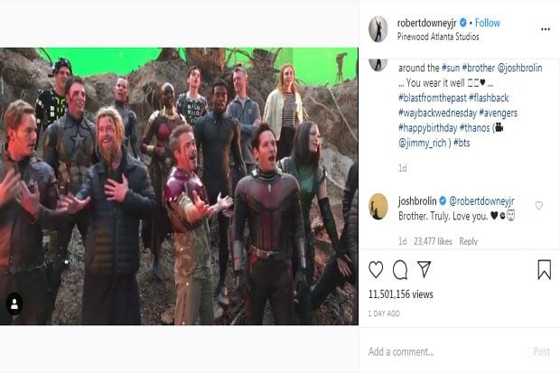 Thanos Ulang Tahun, Iron Man dan Avengers Ucapkan Selamat