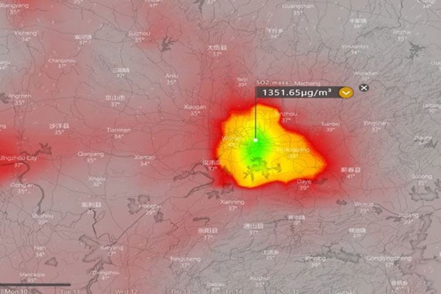 Dicurigai Kremasi Massal Corona, Satelit Merahkan Kota Wuhan