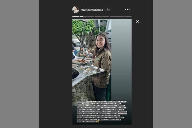 Cicipi Makanan yang Dimasak Prajurit Kostrad, Anggota DPR Farah Puteri Nahlia: Rasanya Enak Loh...