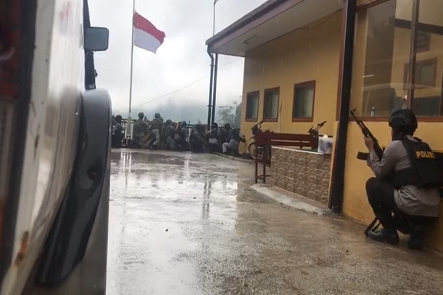 Kapolres Mimika: Terjadi Baku Tembak, Mapolsek Tembagapura Tak Diserang
