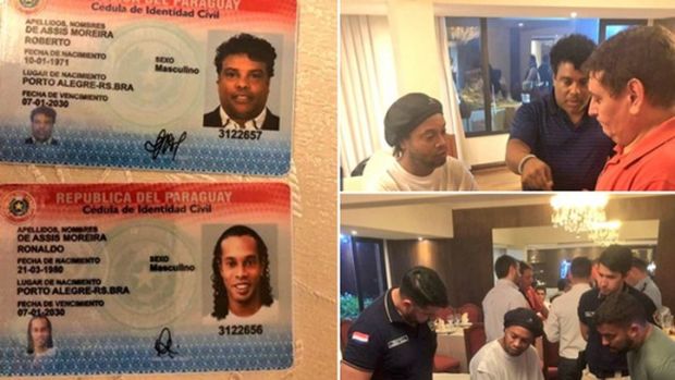 Pakai Passport Palsu ke Paraguay, Ronaldinho Digelandang Polisi