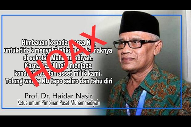 Ketua Umum Muhammadiyah Diserang Hoaks, Netizen: Ada yang Mau Adu Domba