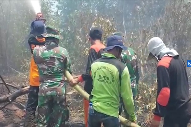 20 Hektare Lahan Gambut di Nagan Raya Aceh Terbakar