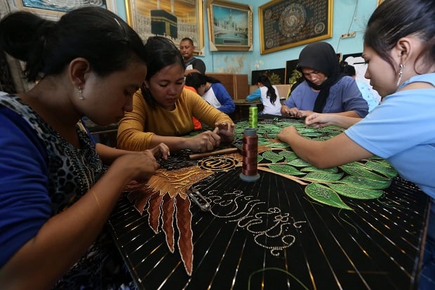 Ramadhan Tiba, Kaligrafi Pohon Asmaul Husna Jadi Favorit